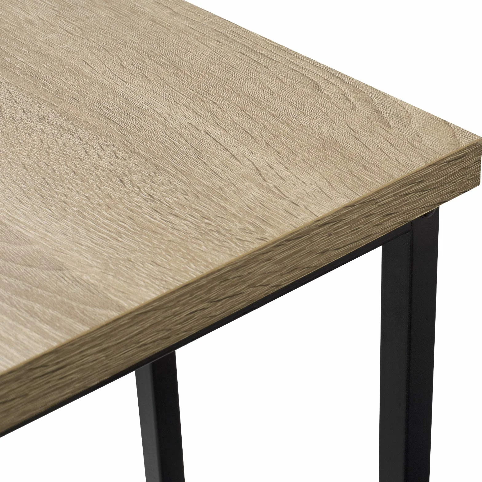 WOLTU 1x Bartisch + 2X Barhocker Stehtisch Bistrotisch Bartheke Tresentisch, mit 3 Ablagefläche, Metallgestell, MDF, 120x40x105cm(BxTxH)