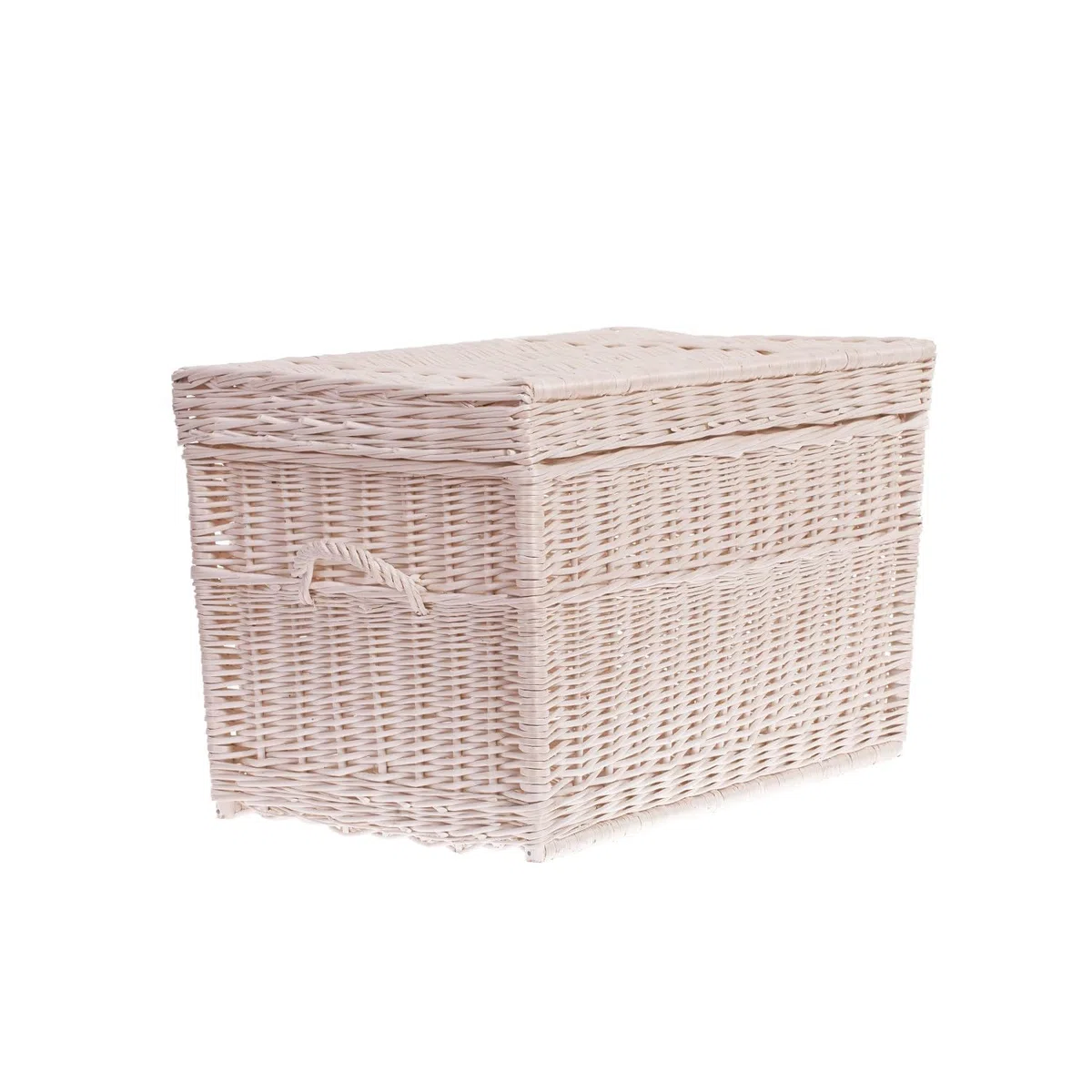 Truhe aus Weide, Korb, beige, 70 x 42 x 47 cm