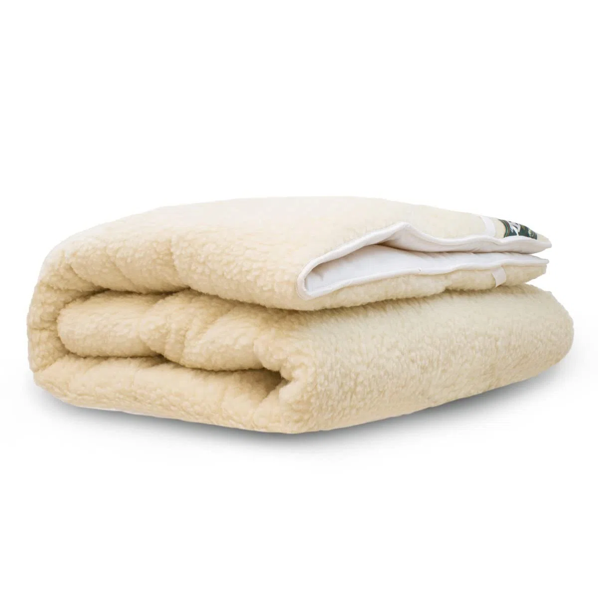 Terschellinger Lammflor Wollunterbett 100% IWS-Schurwollauflage 2-in-1 Matratzenauflage 160 x 200 cm