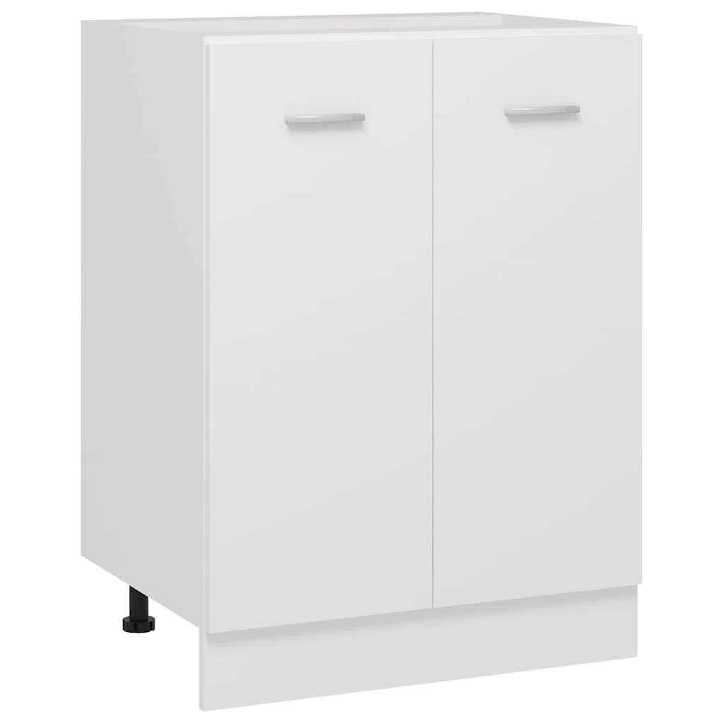 vidaXL Unterschrank Lyon Weiß 60x46x81,5 cm Holzwerkstoff,Küchenschrank, Gastronomieschrank, Gastro Möbel, Küchenmöbel, Aufbewahrungsschrank