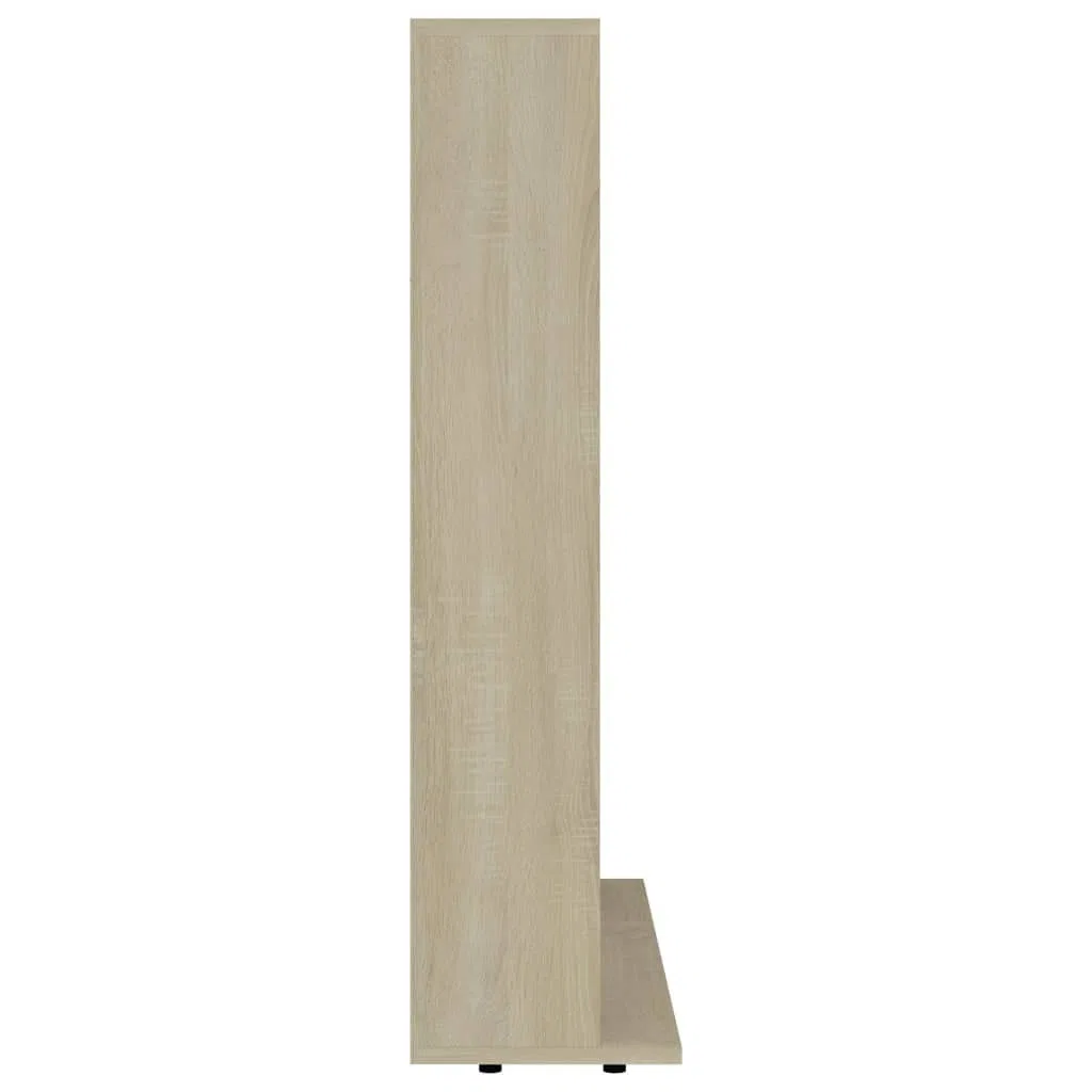 Myheimly CD-Regal DVD Bluray Medienregal Medienschrank Aufbewahrung Standregal Regalwand Bücherregal Sonoma-Eiche 102x23x89,5 cm Holzwerkstoff