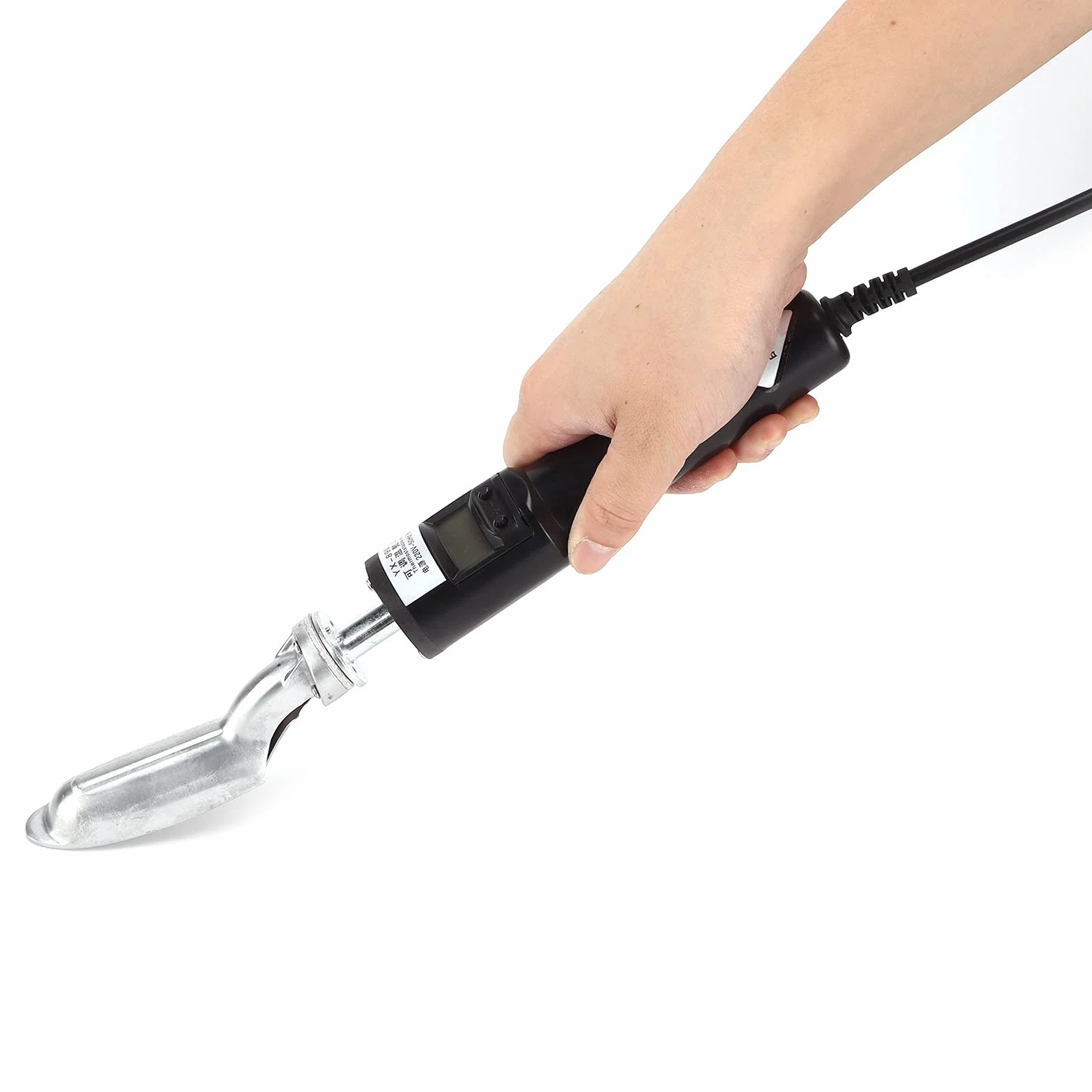 Leder Bügeleisen, Mini Elektro Bügeleisen mit Temperaturregelung 50-300℃ und Aluminiumspitze, Tragbare Reisebügelstation für Kleidung Nähen Quilten Modellbau