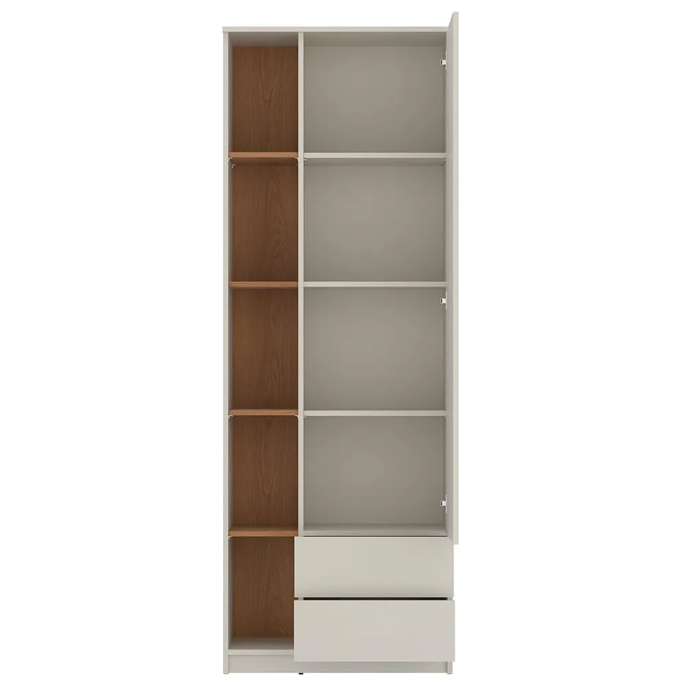 Lomadox Jugendzimmer Set 4-teilig Kaschmir Eiche Bett 120x200cm Sideboard Kleiderschrank Schreibtisch grifflos minimalistisch