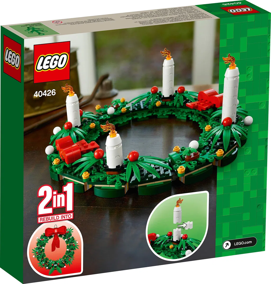 Lego Kultiger Weihnachtskranz 2-in-1 40426 Advent