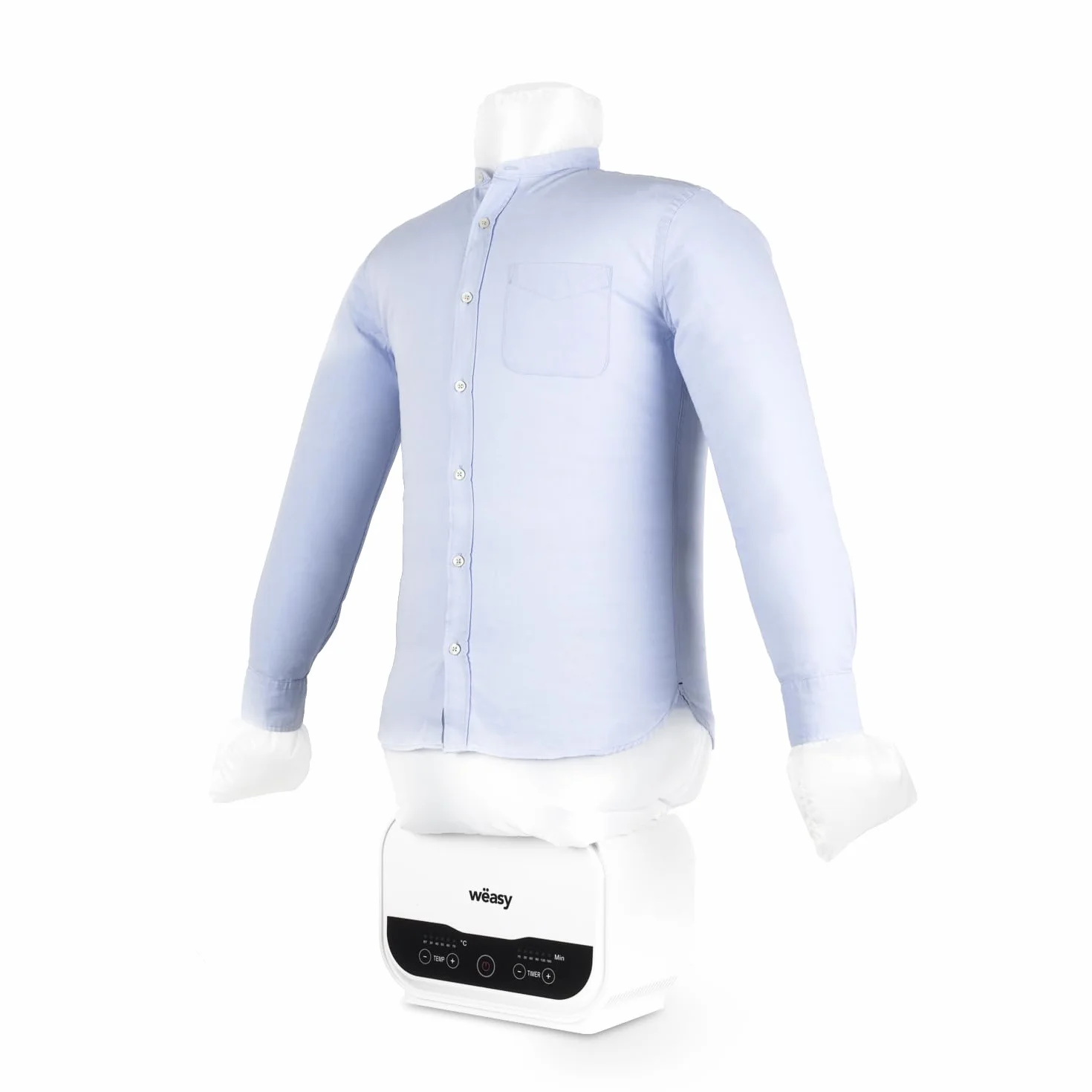 Wëasy Automatische Bügelpuppe 2 in 1 für Hemden und Hosen IRO330, Trocknen und Bügeln, 5 Temperaturstufen, Programmierbarer Timer