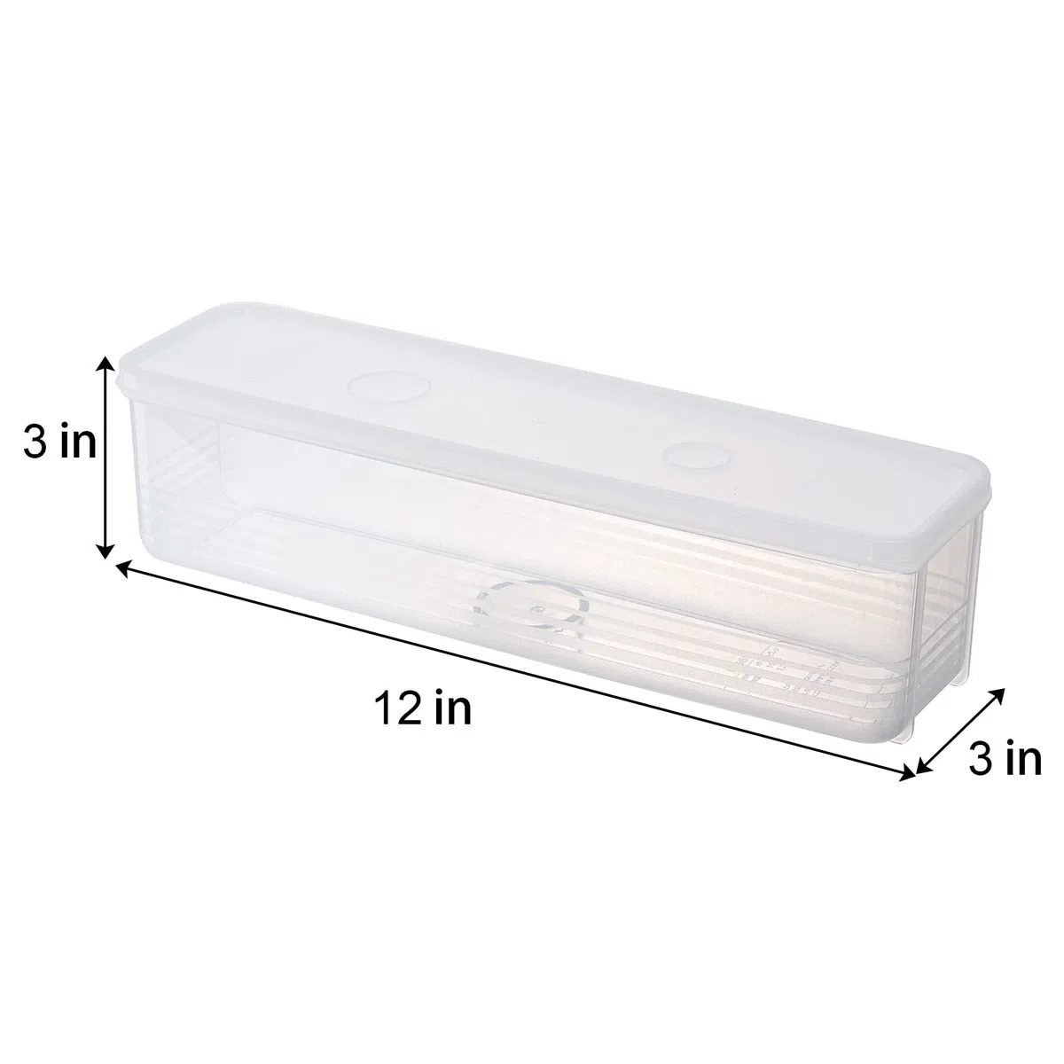 ZENFUN Set mit 6 Nudel Vorratsbehältern mit Deckel, Luftdichter Spaghetti Nudelhalter Nudel Aufbewahrungsbox Kanister für Kühlschrank, Küche Speisekammer, 30x8x7,5 cm, BPA-FREI