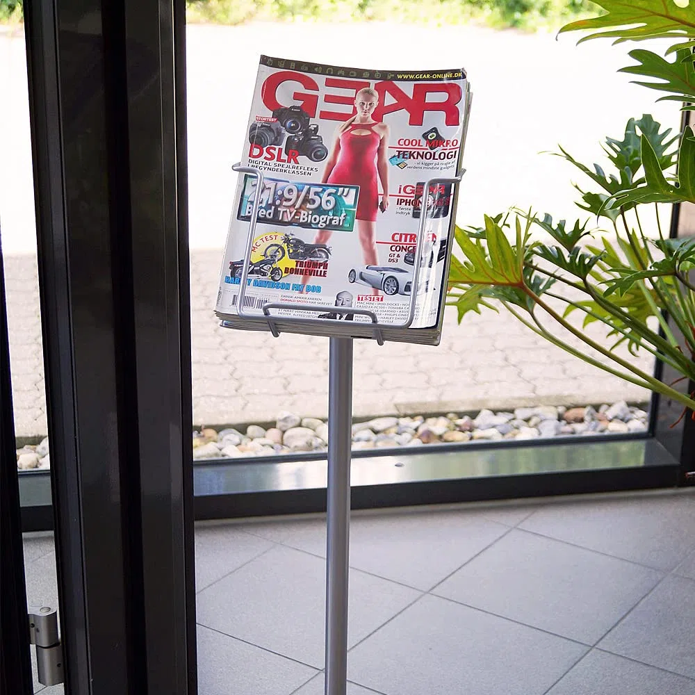 DisplayLager - Prospektständer DIN A4 aus Draht mit kräftigem Fuß und Robustes Design