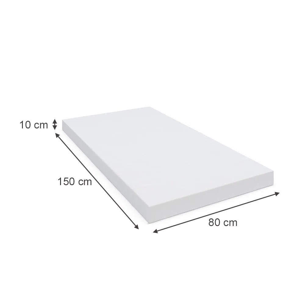 VitaliSpa Kindermatratze, Weiß, 80 x 150 cm H2 Härtegrad, geeignet für Kinderbetten und Jugendbetten, maschinenwaschbar