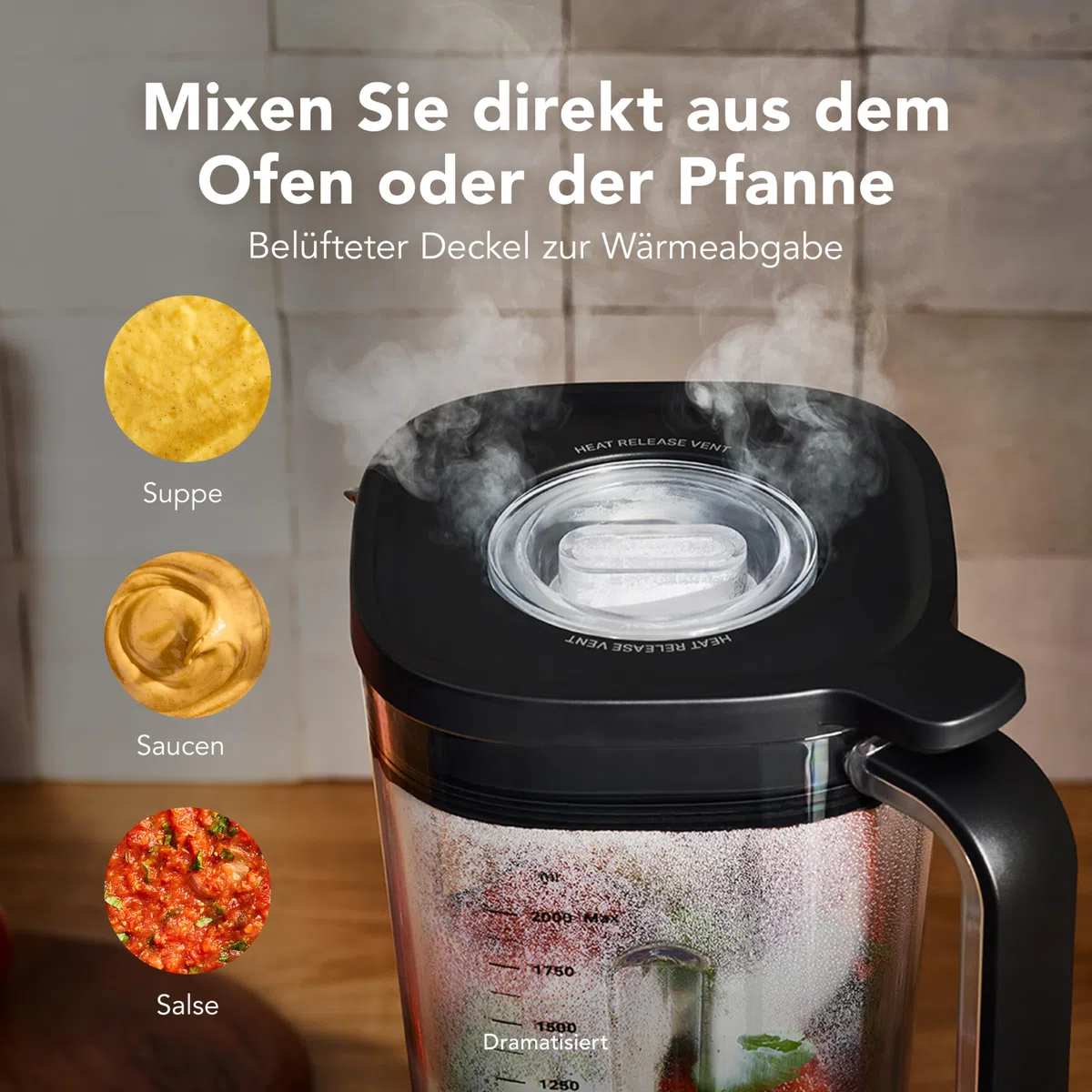 KitchenAid Pure Power Standmixer, 2L BPA-Freier Behälter, 10 Geschwindigkeiten, Eis- & Smoothie-Programm, Asymmetrische Edelstahlklingen, Druckguss-Metallbasis, Porzellanweiß
