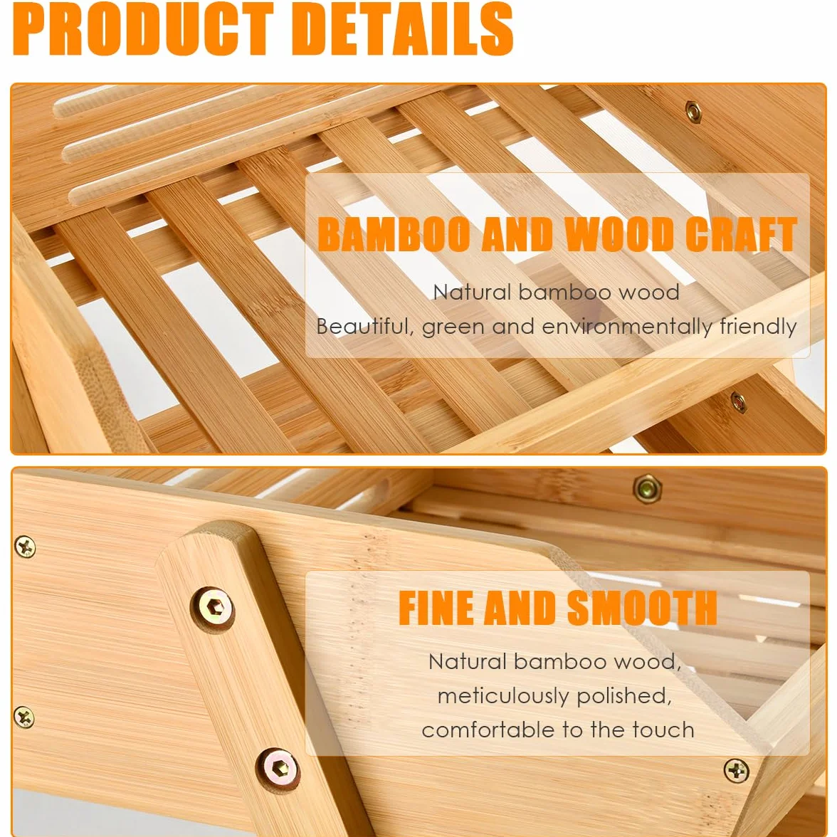 Obstkorb Bambus, Obst Etagere 3 Stöckig Obst Etagere Holz, Bambus Obstkorb 3 Etagen Abnehmbarer Obstständer Obstschalenhalter für Theke für Gemüse, Brot, Snack