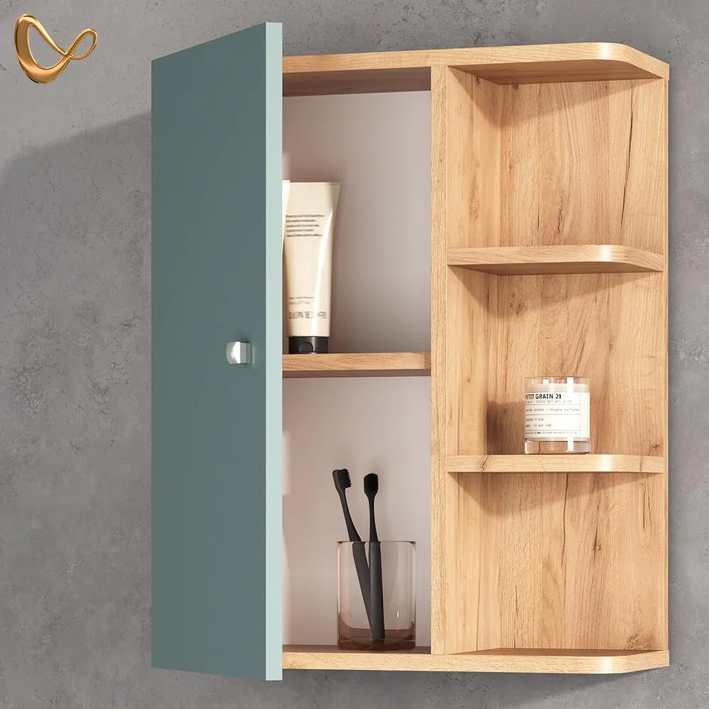 Livinity Badschrank Fucino, Grün, 47.2 x 59.2 cm