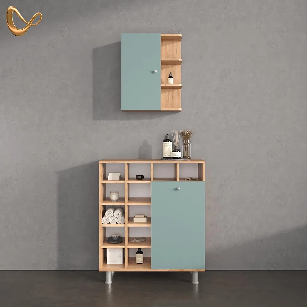 Livinity Badschrank Fucino, Grün, 47.2 x 59.2 cm