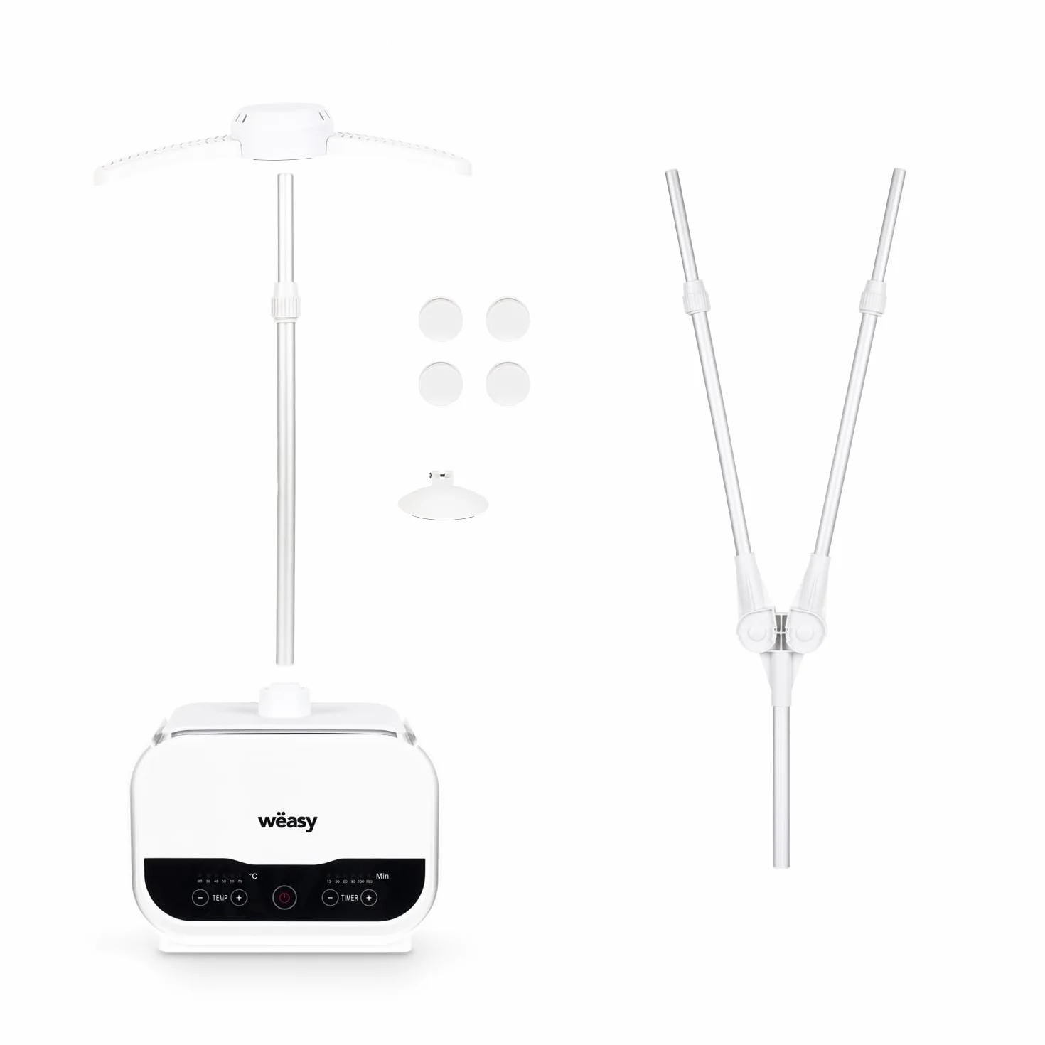 Wëasy Automatische Bügelpuppe 2 in 1 für Hemden und Hosen IRO330, Trocknen und Bügeln, 5 Temperaturstufen, Programmierbarer Timer