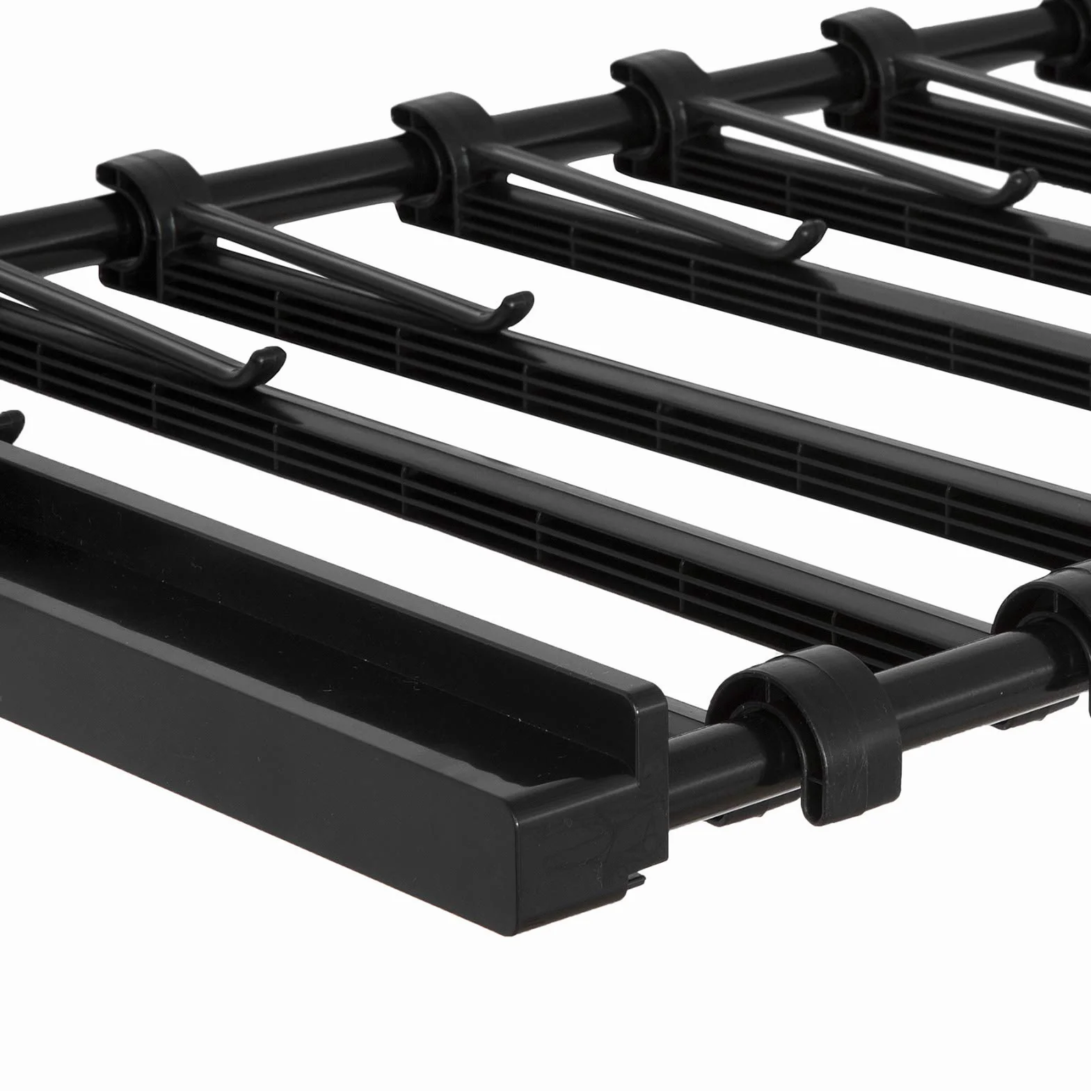 SoBuy FRG38 Teleskop Garderoben System Regalsystem mit 4 Kleiderstange und 3 Körben Kleideraufbewahrungssystem Neu Weiß