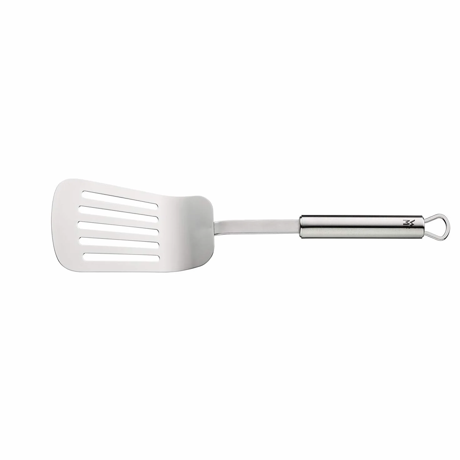 WMF Profi Plus Küchenhelfer Set 6-teilig, Hängeleiste mit 5 Helfer, Schöpflöffel, Schaumlöffel, Saucenlöffel, Wender, Fleischgabel, Kelle, Cromargan Edelstahl teilmattiert, spülmaschinengeeignet