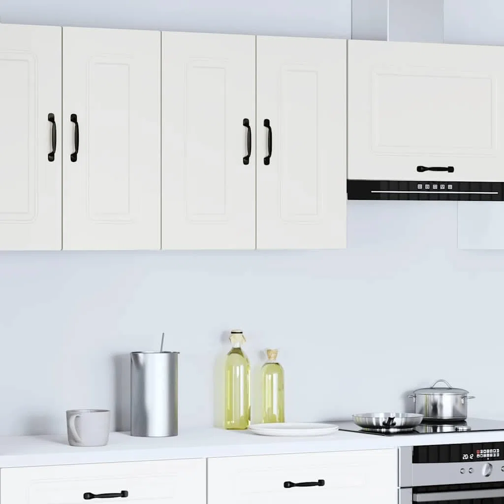 vidaXL Küchen-Hängeschrank Kalmar Weiß Holzwerkstoff, Wandschrank Küche, Wandschrank, Oberschrank, Küchenschrank, Hängeschrank, Oberschrank Küche