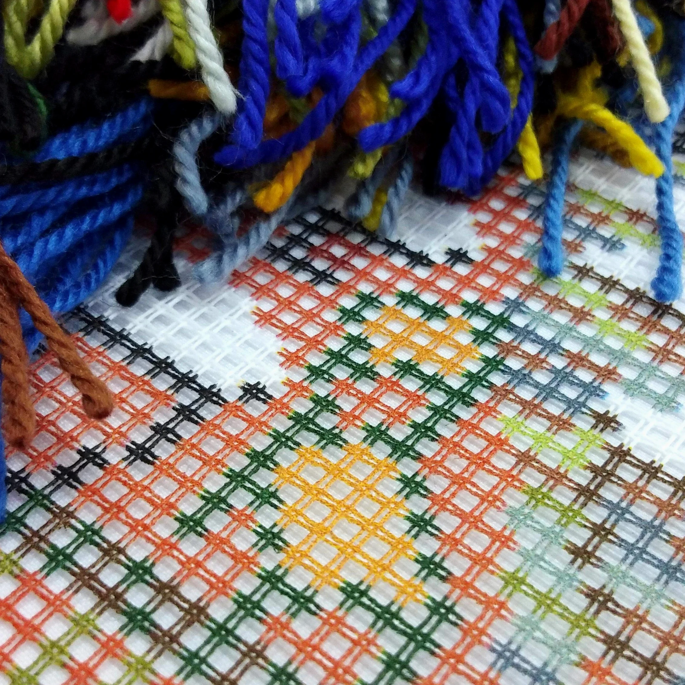 Brvsk Terrasse Cafés bei Nacht. Gestempeltes Kreuzstich Kissen mit bedruckter Gobelin (40 × 40 cm) Kissenset mit gestempeltem Kreuzstich für kreative Inneneinrichtung Handarbeitsset für