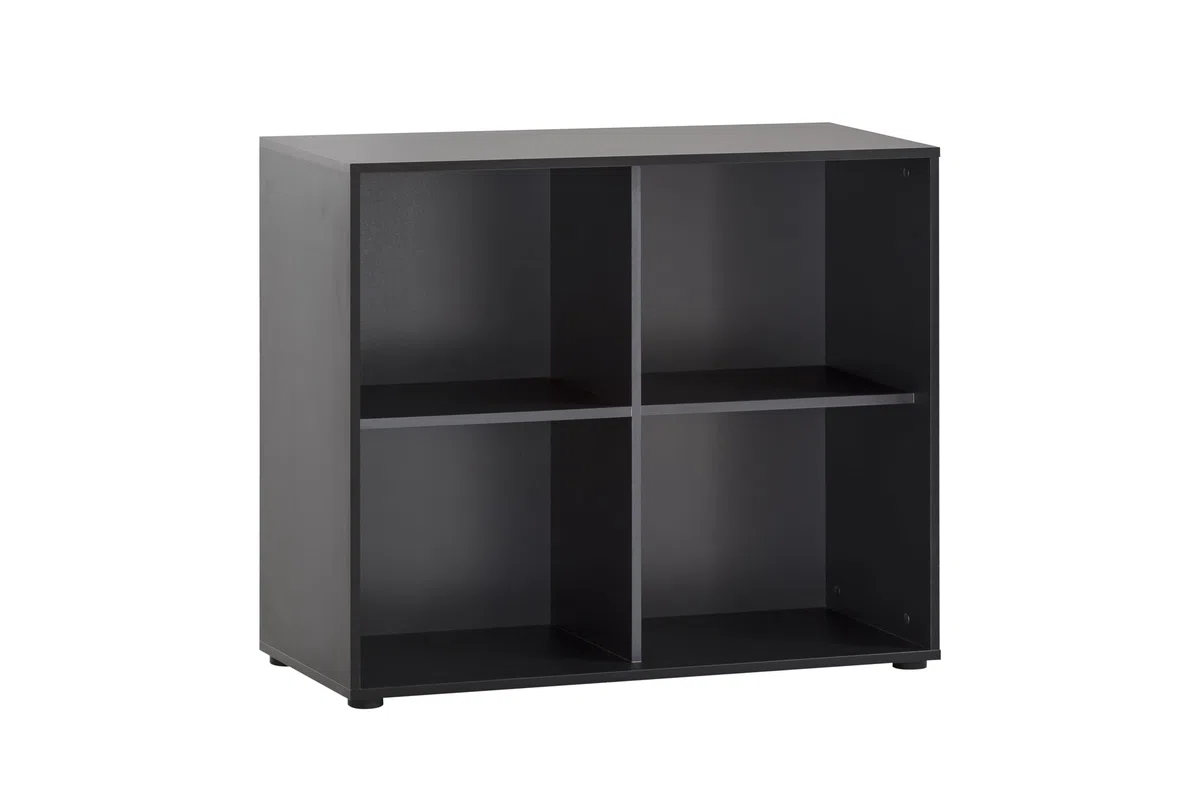 Schildmeyer Regal Aino 155721, schwarz matt, 100 x 41 x 83,6 cm