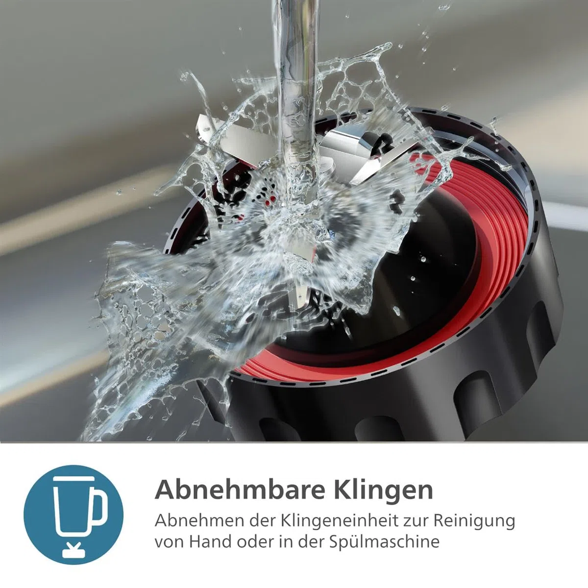 Philips 5000-Serie Standmixer - 1000 W. 2L maximales Fassungsvermögen. ProBlend Plus-Technologie. Spülmaschinengeeignete Teile. Schwarz (HR3020/20)