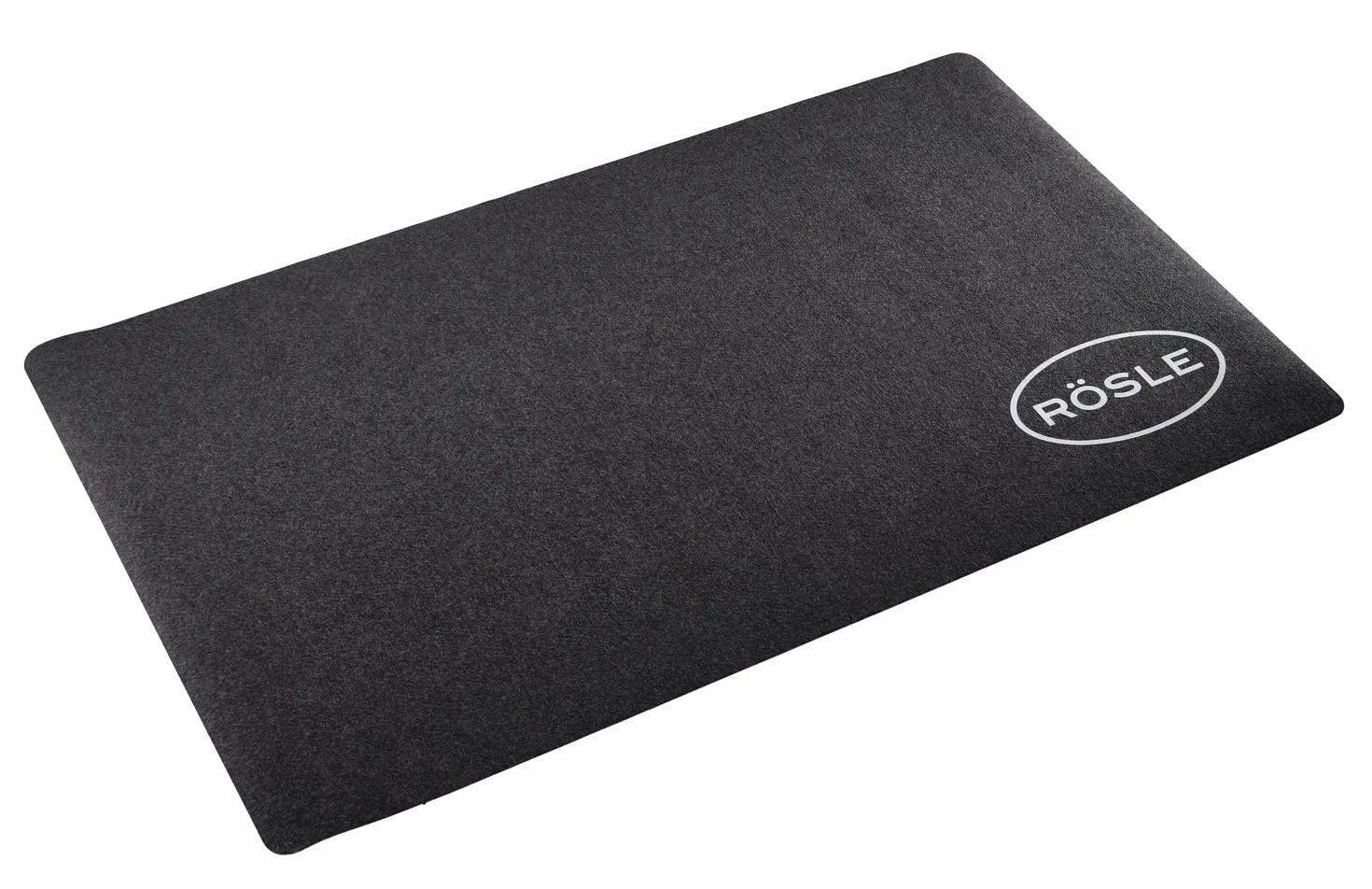Rösle BBQ-Grillunterlage, Hochwertige Grillmatte als Bodenschutz für Kohle- und Gasgrills, witterungs- und hitzebeständig, recyceltes Material, 120 x 70 cm anthrazit, beige