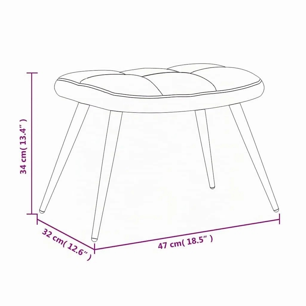vidaXL Relaxsessel mit Hocker, Stahlgestell, Polsterstuhl mit Armlehne, Fernsehsessel, Senfgelb Samt