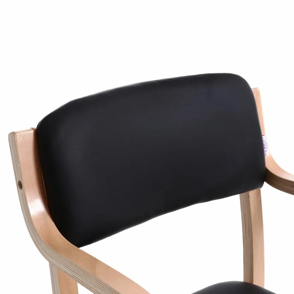 Teqler T-135663 Teqler Besucherstuhl schwarz