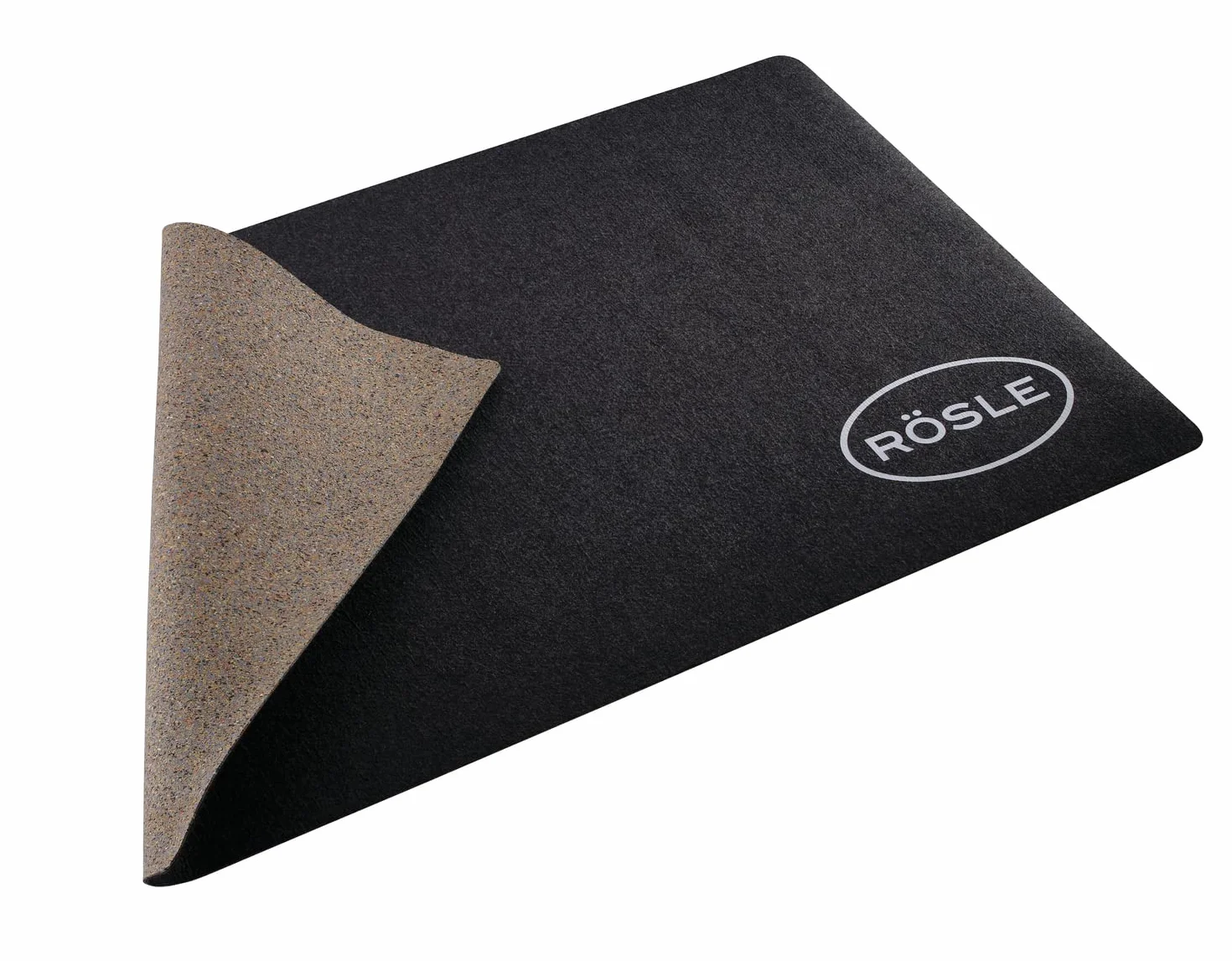 Rösle BBQ-Grillunterlage, Hochwertige Grillmatte als Bodenschutz für Kohle- und Gasgrills, witterungs- und hitzebeständig, recyceltes Material, 120 x 70 cm anthrazit, beige
