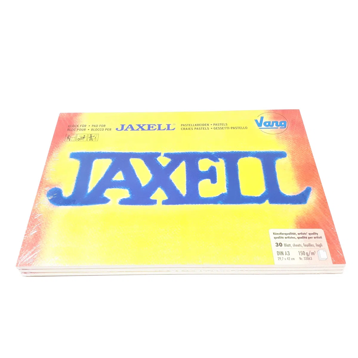Vang Jaxell 33063 - Set mit 3 Bl?cke f?r Pastellkreiden in K?nstlerqualit?t - DIN A3 (29,7 x 42 cm) 150g/m? - 3 x je 30 Blatt