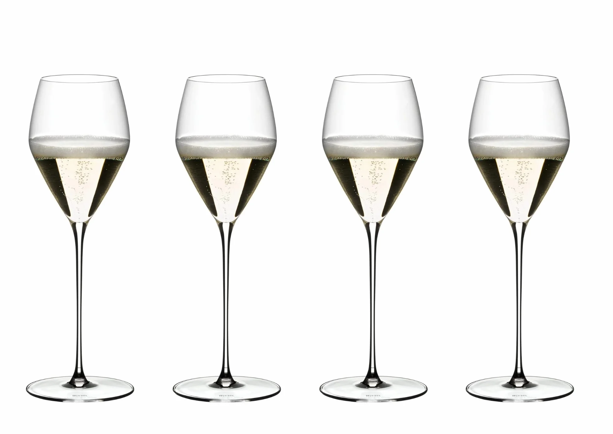 RIEDEL Veloce Champagne Wine Glass, 4-Pack, Clear Crystal, Premium Machine-Made