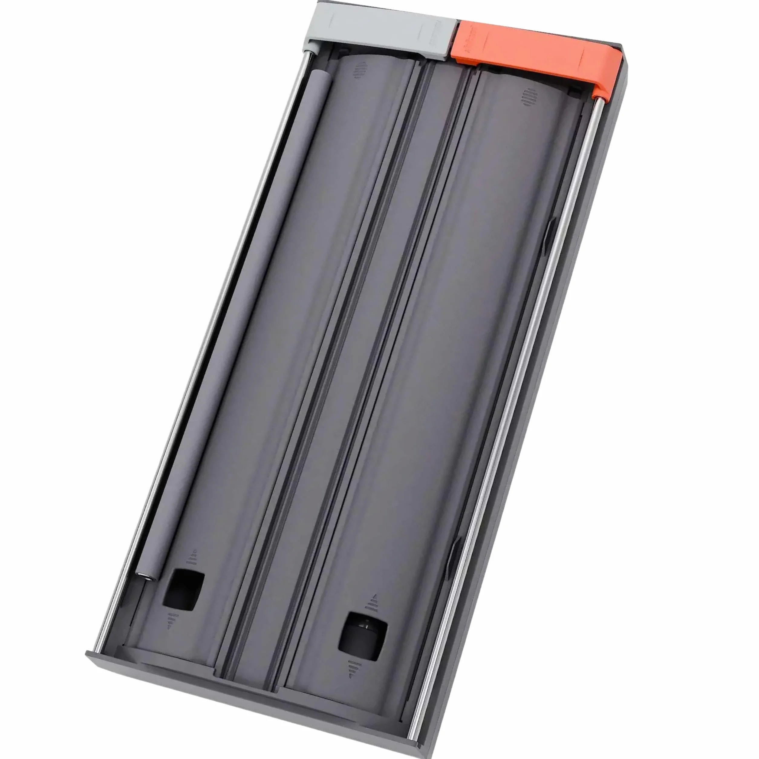 Blum AMBIA-LINE Folienschneider | 2-in-1 Cutter für Frischhalte- & Alufolie bis Ø 46 mm | faltenfreies Abrollen & sauberes Schneiden | Küchenhelfer mit modernem, platzsparendem Design | Oriongrau
