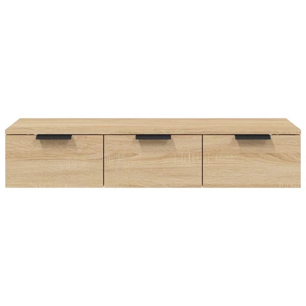 vidaXL Wandschrank TV Schrank Hängeschrank Fernsehschrank Lowboard Fernsehtisch HiFi TV Möbel Wohnzimmer Sonoma-Eiche 102x30x20cm Holzwerkstoff