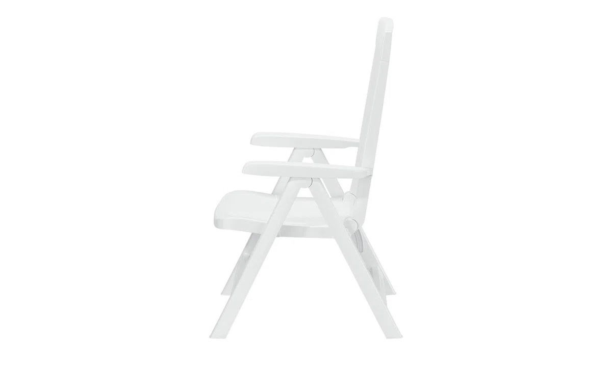 Sieger Klappsessel "Palma" Vollkunststoffgestell weiß, 67x62x105 cm