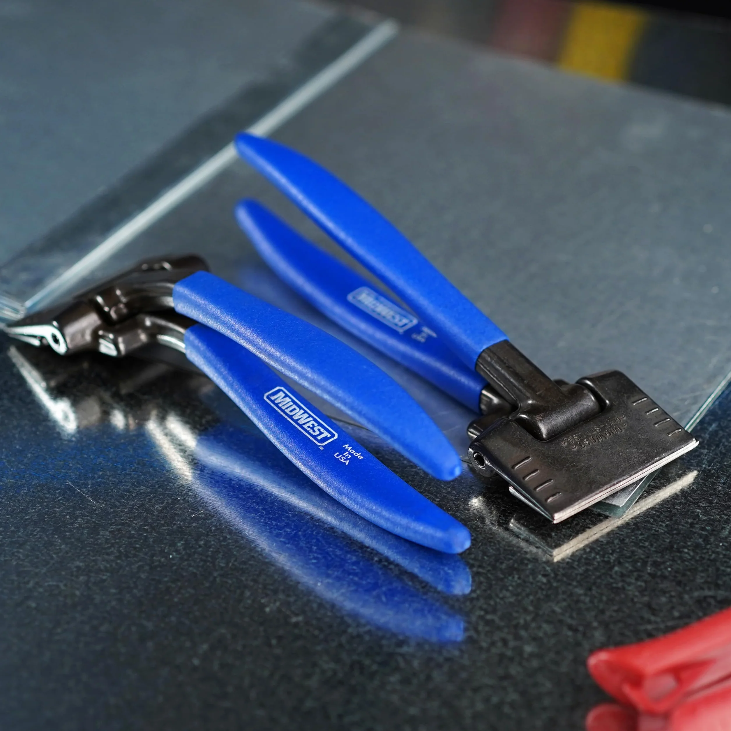 MIDWEST Seamer Zange – 7,6 cm Offset-Blechbieger mit geschmiedeten Klingen und KUSH'N-Power Komfortgriff – MWT-ST2