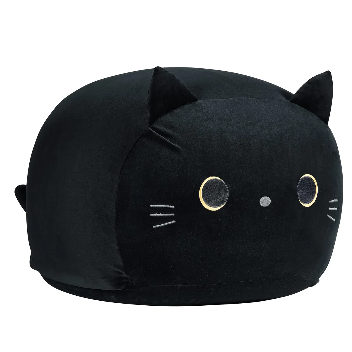 cuebear Sitzsack/Stuhlbezug für Kinder, schwarze Katze, Sitzsack für Mädchen, große Größe, Spielzeug-Organizer, Bezug nur ohne Füllung