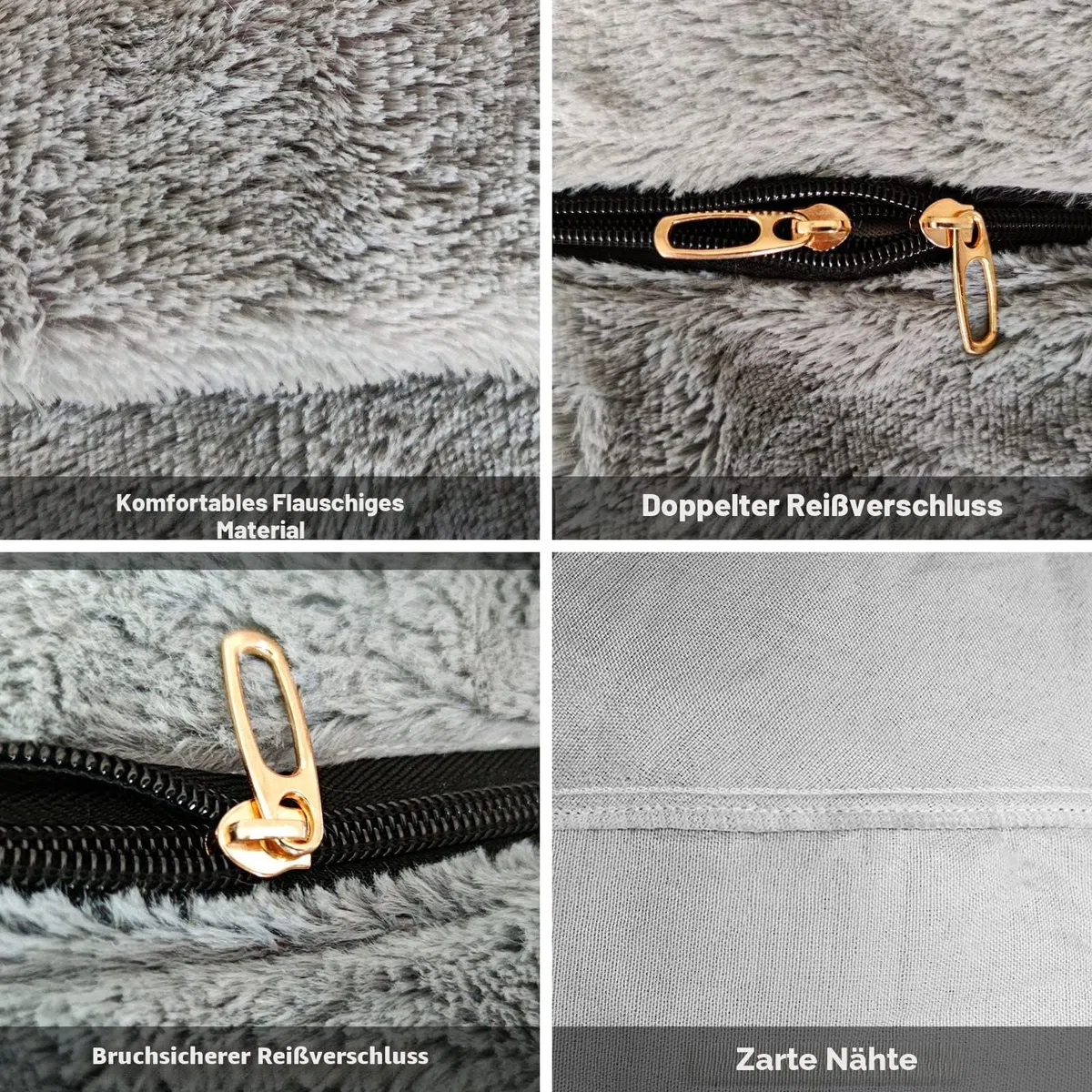 YudouTech Sitzsack Stuhl Abdeckung (nur Abdeckung, Keine Füllung),Großer runder weicher Flauschiger waschbarer Sitzsack Faulenzer-Sofa-Bettbezug für Erwachsene,Wohnzimmer Schlafzimmer Möbel Cover.