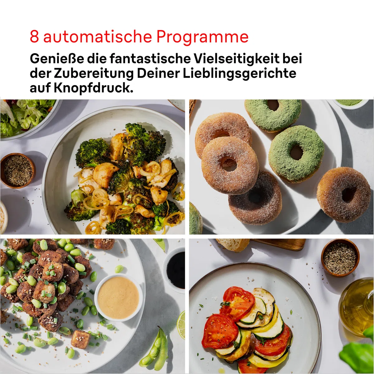 Braun Heißluftfritteuse MultiFry 3 HF 3030, 4,3 L, 1500W, digitale Temperaturregelung, 80-200°C, Timer, 8 Programme, Touch Control, Antihaftbeschichtung, Garkorb & Rost spülmaschinenfest, Schwarz