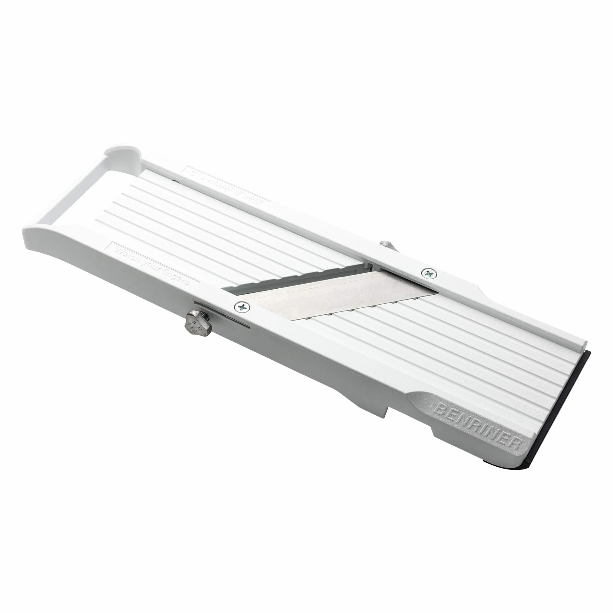 Benriner BN-64W-1 Mandoline, Edelstahl, Weiβ