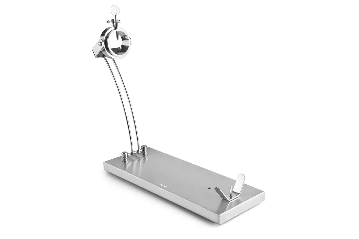 IBILI Schinkenhalter, zusammenklappbar, drehbar, Gourmet-Schnitt, Edelstahl, 49 x 16 cm, Grau