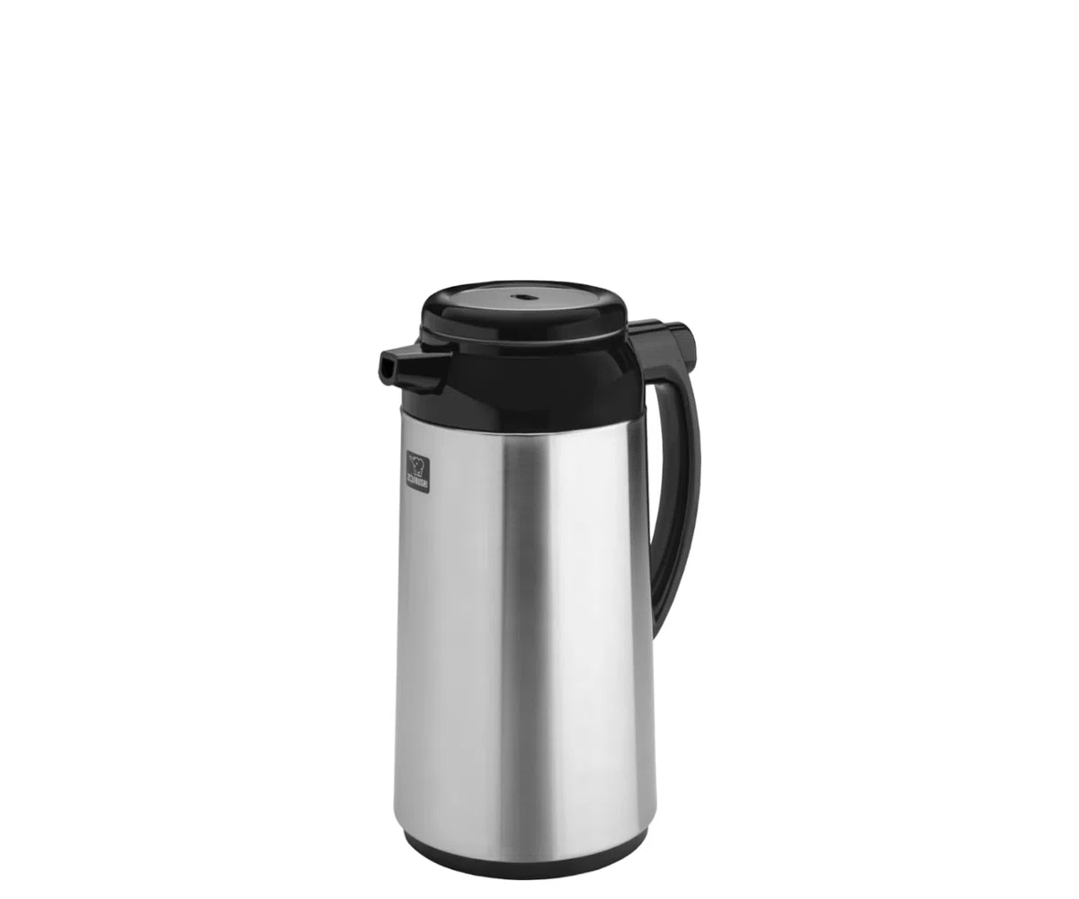 Zojirushi 915.030 Edelstahl 18/10 Isolierkanne, Schwarz, 1L Kapazität, 27cm Höhe