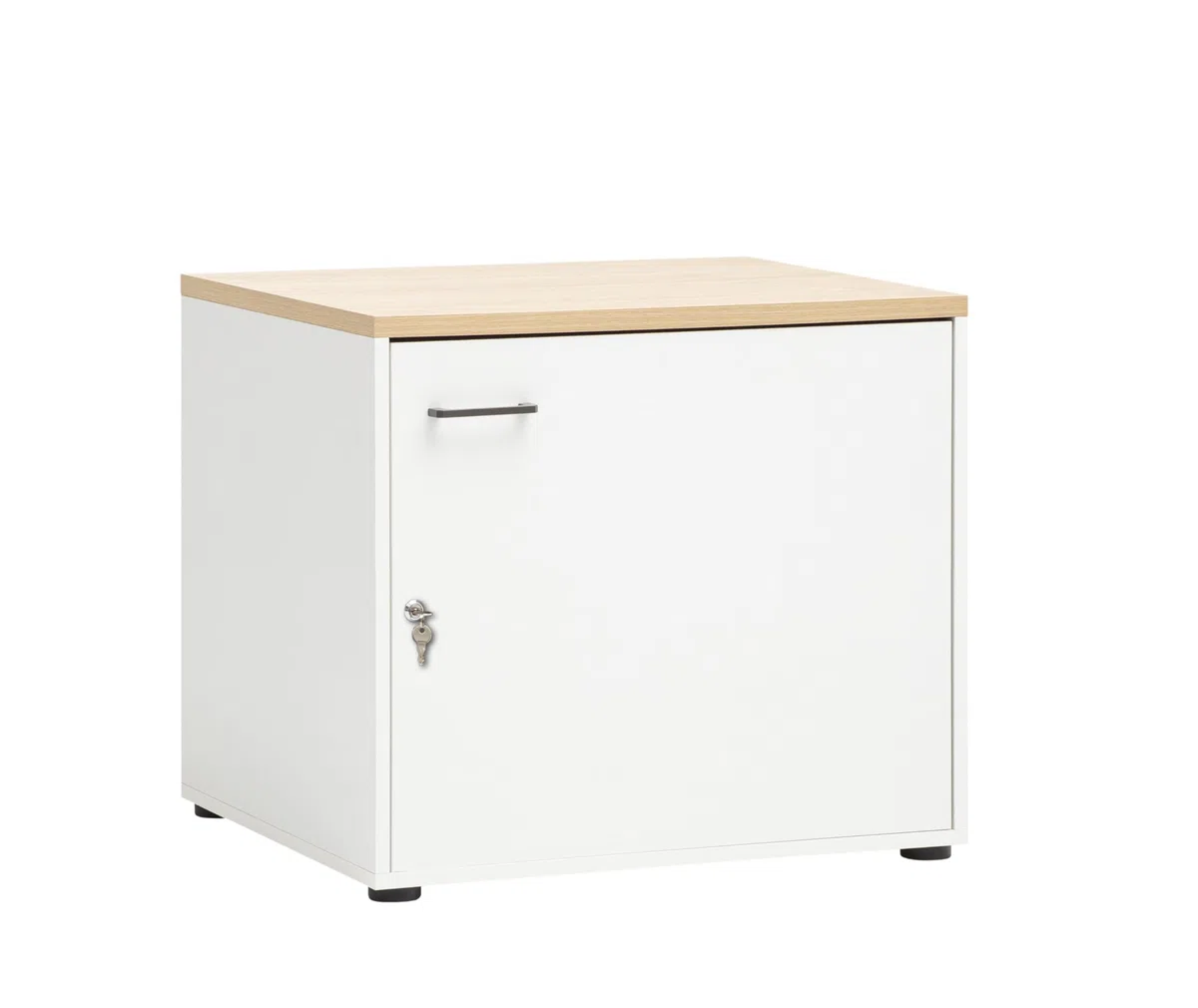 Schildmeyer Solea Mehrzweckschrank abschließbar weiß matt 67,1 x 60 x 60 cm