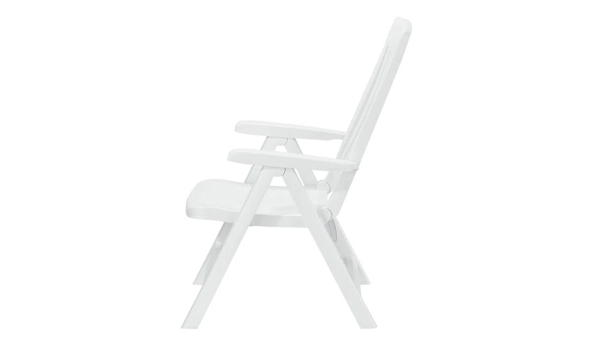 Sieger Klappsessel "Palma" Vollkunststoffgestell weiß, 67x62x105 cm