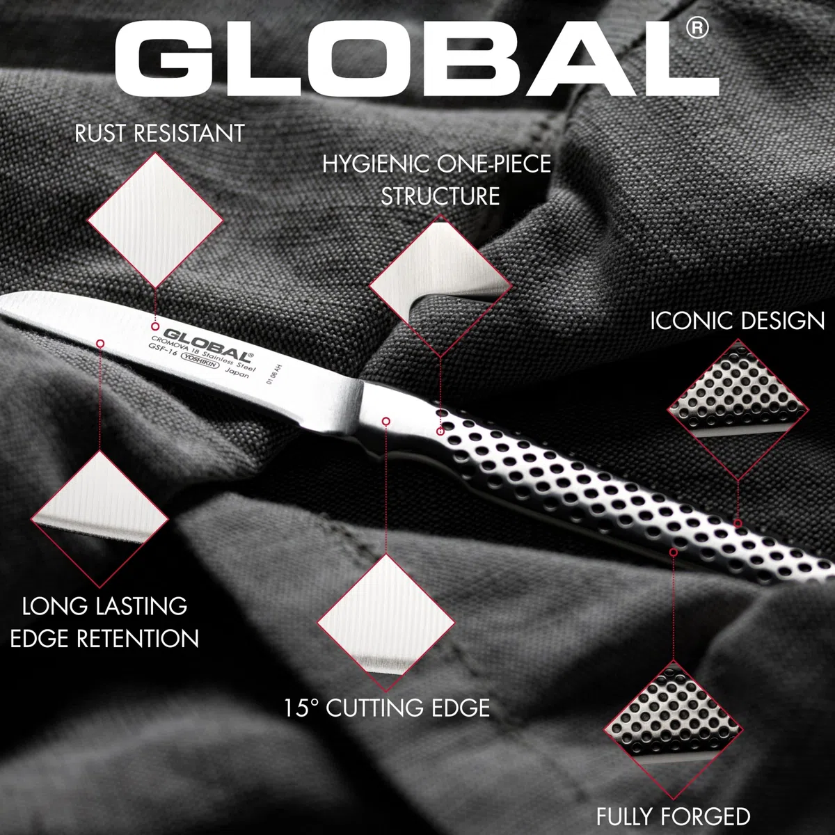 GLOBAL Universalmesser 11 cm GSF-49