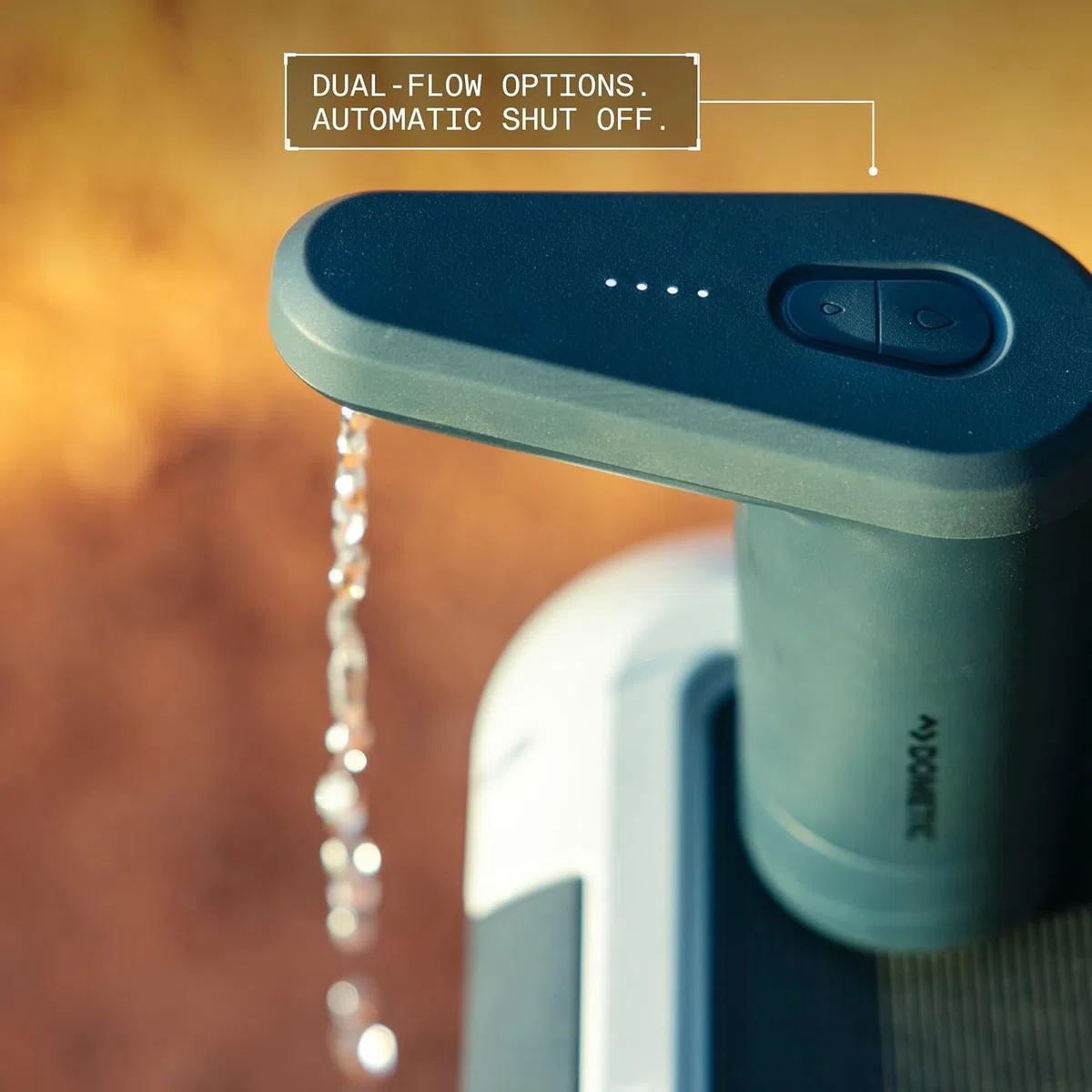 Dometic Recon 360 - Tragbarer Wasserhahn - 360° Drehbarer Wasserhahn für Recon-Kühlboxen - Mit Pumpe & Batterie - Fließendes Wasser für Camping, Boot