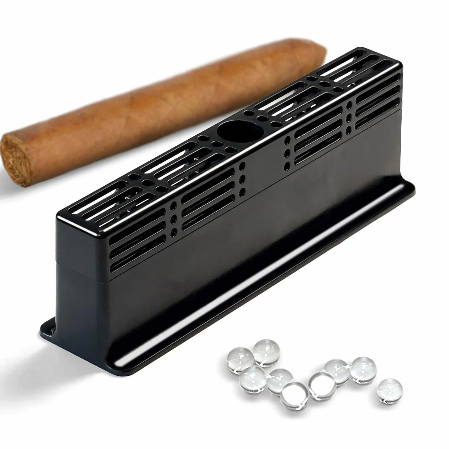 Zigarren Befeuchter für Zigarren-Humidor, Zigarren-Box 3-Wege Luftbefeuchtungssystem für 1-100 Kuba-Zigarren, als Humidor-Teiler, hält 70% RH, Humidor-Luftbefeuchter passend für alle Arten