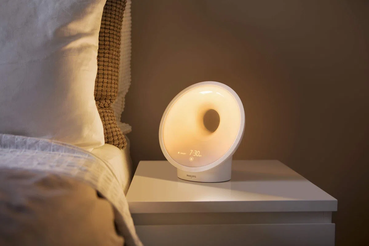 Philips Wake-up Light HF3650/01 LED, Aufwachen und Einschlafen mit Licht, weiß