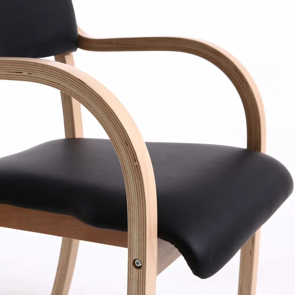 Teqler T-135663 Teqler Besucherstuhl schwarz