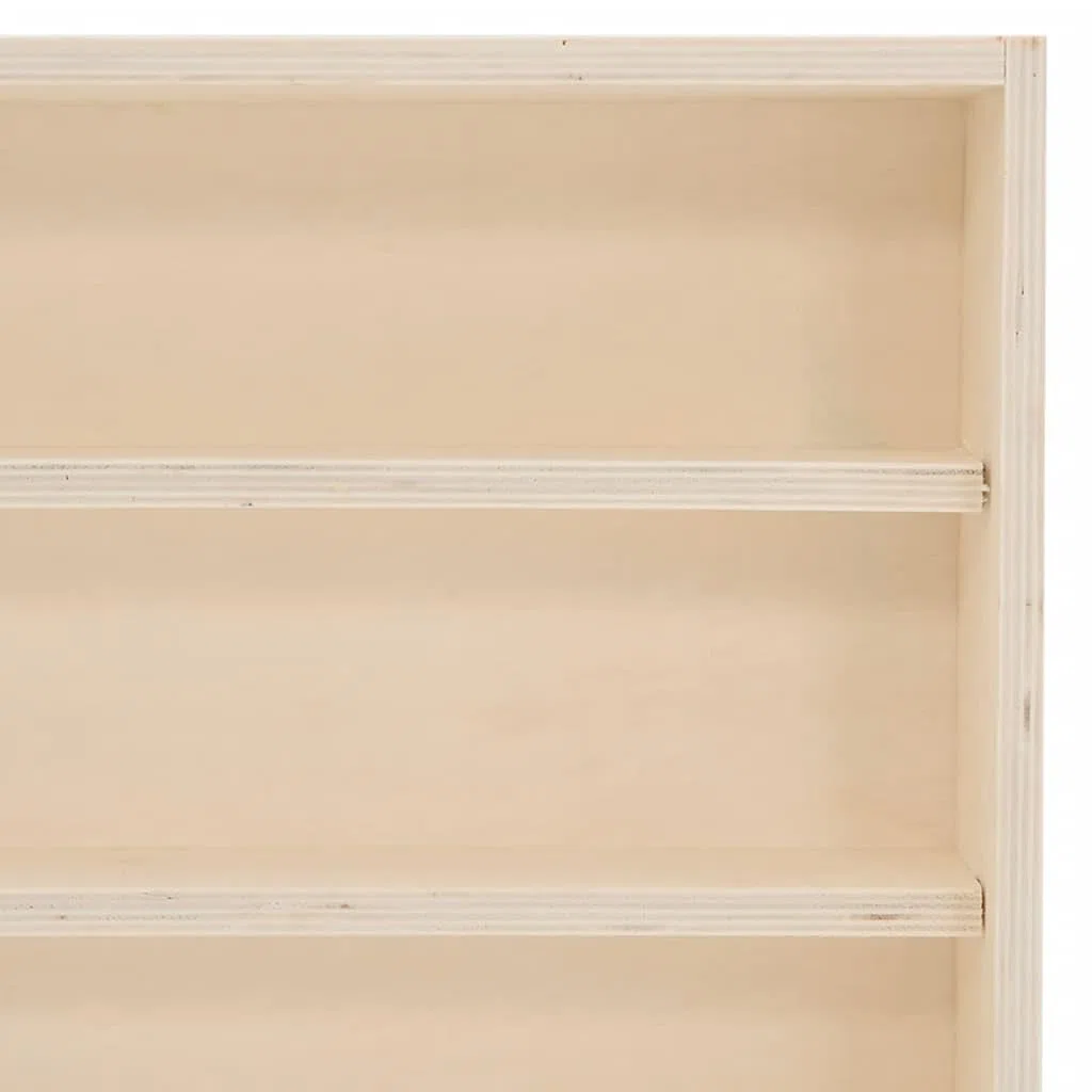 vidaXL Sammlervitrine aus Holz mit Türen 80 x 8,5 x 37 cm
