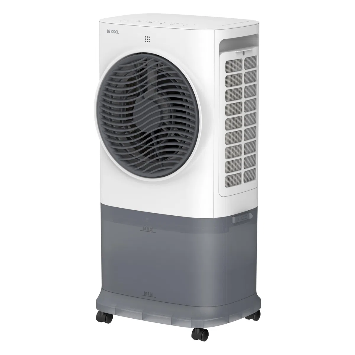 BE COOL Premium Luftkühler BC6ACP2501W mit WiFi, 6,5L Wassertank, 340 m³/h Luftleistung, Timer, Fernbedienung, LED-Display, 3 Modi, mobil, leise (≤50dB)