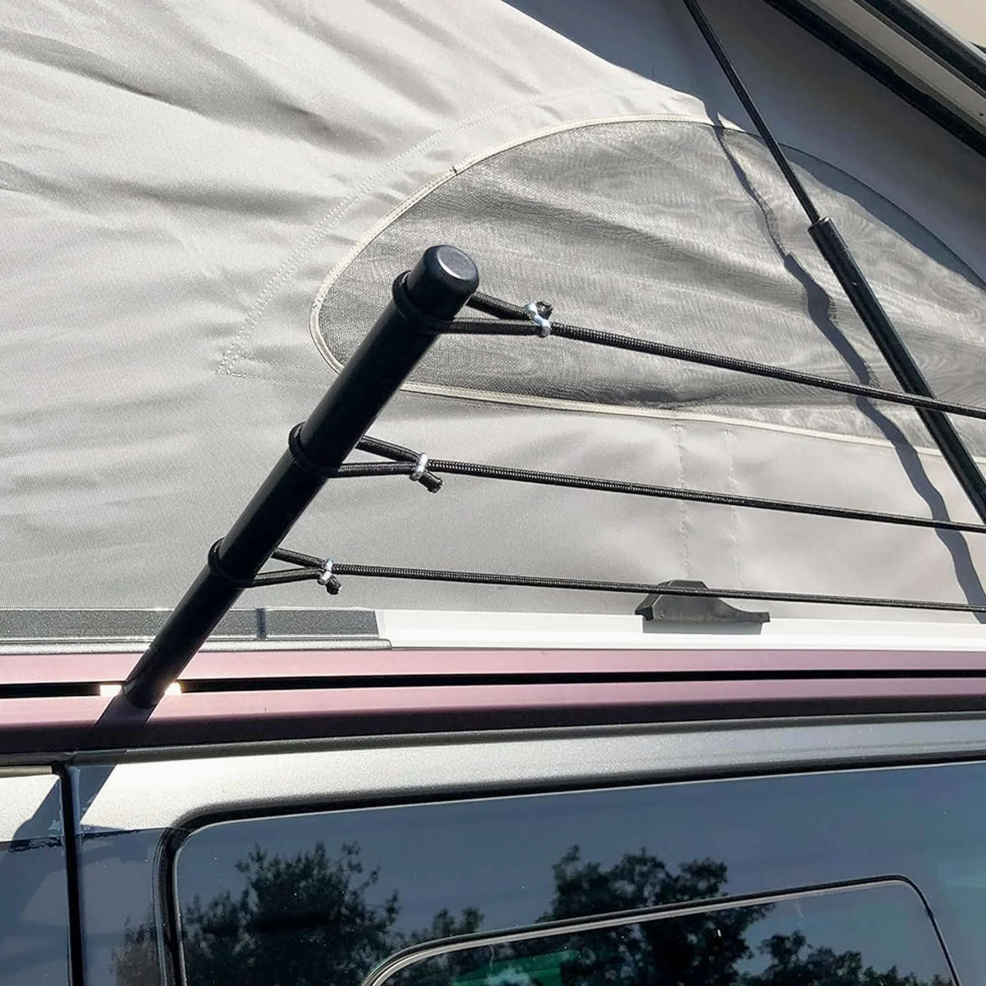 Bus-Boxx Wäscheleine für Kederschiene – Camping Wäscheleine, 5 m, Nylon, passend für VW T5, T6, T6.1 California (Beach/Coast/Ocean)