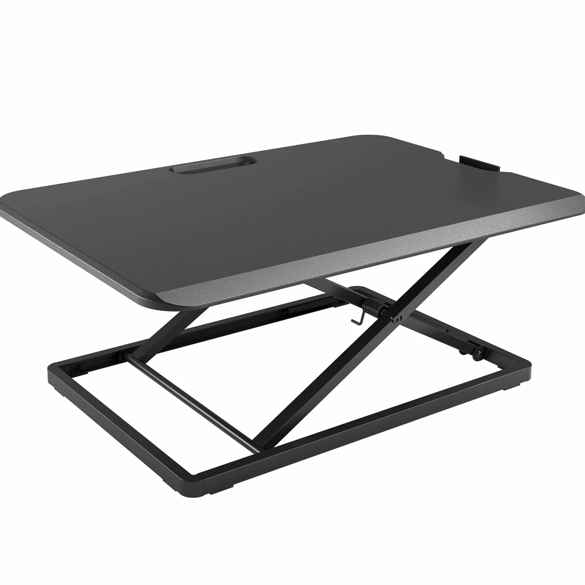 BONTEC Höhenverstellbarer Schreibtischaufsatz, Schreibtisch Erhöhung 67x47cm, Tragfähigkeit 8 kg, Stehpult, Ergonomischer Stehtisch, Standing Desk Converter Für Laptop & Monitor